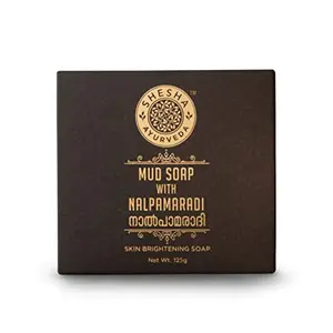 Shesha Naturals Mud with Nalpamaradi Skin Brightening Bar 125G for oily skin - pack of 1