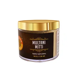 Shesha Naturals 100% Natural Multiani Mitti Facial Ubtan Powder(Fuller's Earth) 50g