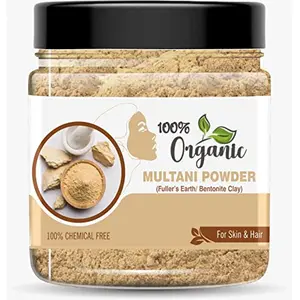 Organic 100% Pure Multani Mitti Powder (Fuller's Earth) [Face Pack] 350g