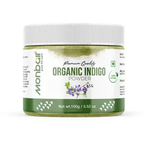 MONBAIR Indigo Leaf Powder Hair Pack 100% chemical free | 100% natural | Natural ingredient hair colour 100 grams