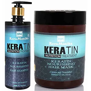 Keramoniks Keratin Hair Shampoo 500 ml + Keratin Hair mask 1000 ml