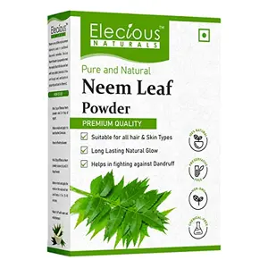 Elecious 100% Naturals Neem Powder Ideal for Face pack and Hair (200 Grams) | Anti-Pimple| Chemical Free Hair Cleanser For Healthy Hair