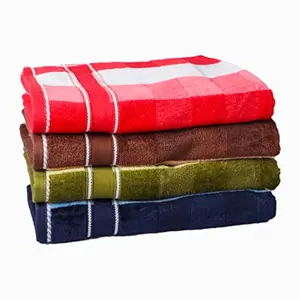 STAMIO Cotton 450 GSM Hand Towel Set (Set of 4 Multicolor) Jumg Stripes