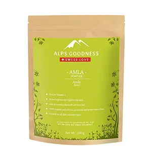 Alps Goodness Amla Powder for Skin & Hair 250 g | 100% Natural Powder | Hydrates & Nourishes Hair & Skin | No Chemicals  No 