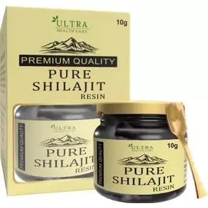 Ultra Health care Shilajit Resin for Energy Focus and Vitality - Pure Quality Shilajit | Strength | Stamina | Power | 100% Pure and Natural | Clinically Approved | 15gm | For Men & Women