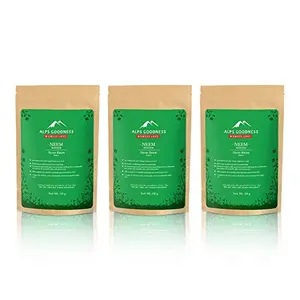 Alps Goodness Neem Powder for Skin & Hair (50 g Pack of 3) - Helps Acne and Stimulates Hair Growth - 100% Pure & Natural