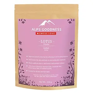 Alps Goodness Lotus Powder for Skin & Hair (250 g) - Blackheads & Acne Strengthens Hair - 100% Pure & Natural