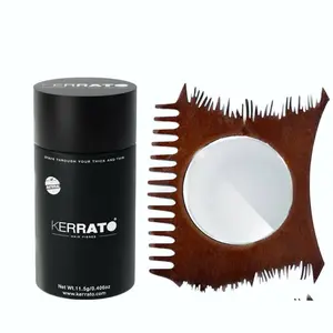 Kerrato Hair Fibres 11.5gm (DARK BROWN) and Kerrato Hair Fibre Comb | Thinning Hairline Optimizer