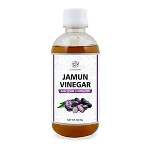 AL MASNOON Jamun Vinegar- Undiluted 300 ml Organic with Mother Raw Unfiltered (Made with Organic Jamun Fruits)