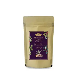 AL MASNOON MOROCCAN QAHWA | Dark Roasted Moroccan coffee |dark Ground Coffee with Exotic Spices(100 gms) - Pack of 1