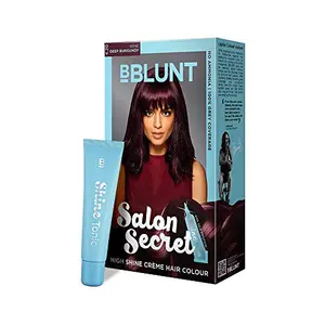 BBLUNT Salon Secret High Shine Hair Colour 100g - Wine Deep Burgundy 4.20 (Pack of 1)
