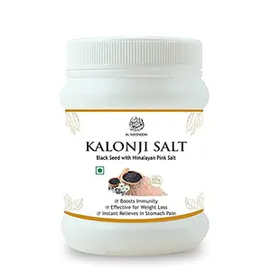 AL MASNOON Kalonji Salt / Namak Kalonji / Black Seed with Himaliyan Salt 100 GRMS