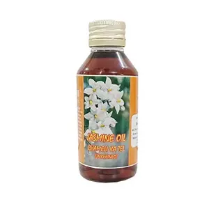 Jioo Organics Chameli Oil for Hanuman Puja Chola, Jasmine Oil, Unrefined Hair and Skin Care, 100 ml