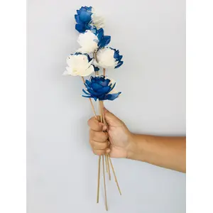 Vanchai Midnight Blue Sola Flower (5pcs)