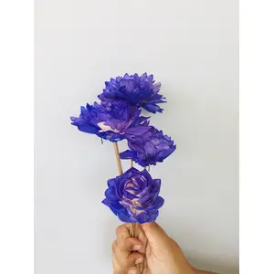 Vanchai Ombre Mauve Dahlia Sola Flower (5pcs)