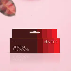 JOVEES Herbal Sindoor Maroon| Rich Color | Quick Drying & Long Lasting | Water-Proof | Smudge-Proof | Sponge Tip Applicator| For All Skin Type | 5gm Pack of 2