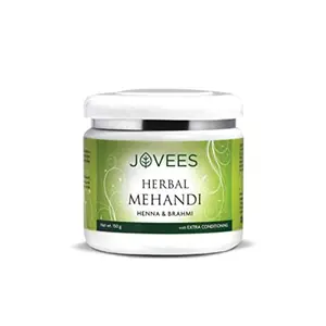 JOVEES Herbal Mehandi for Natural Color | 100% Herbal with & Brahmi- 150 g