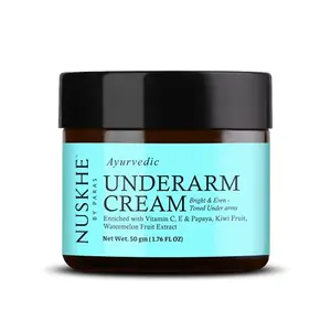 NUSKHE BY PARAS Underarm Cream-50 gm | Papaya | Brighten Under Arm | Glowing Under Cream | All Skin Type | For Men and Women | Ayurvedic Ingredients