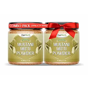 OurHerb Natural Multani Mitti powder for Face Skin and Hair| Fuller's Earth Clay - 400g
