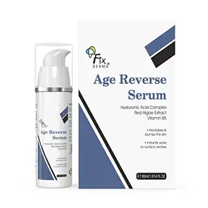 Fixderma 5% Hyaluronic Acid Serum Age Reverse Serum for Glowing Skin Anti Aging Face Serum for Unisex Improves Fine Lines Wrinkles & Age Spots Glowing Serum for Face - 30ml