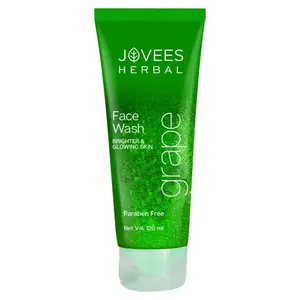 JOVEES Herbal Grape Face Wash With Grape Seed & Orange Peel Extracts | For Brighter & Glowing Skin | s Uneven Skin Tone & Fine Lines | For All Skin Types | For Men & Women | 120 ML