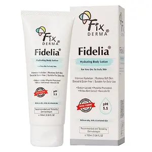 Fixderma Fidelia Hydrating Body Lotion | Moisturizer for face & Body | Body lotion for Winter | Body lotion for Women & Men | Body Lotion for Very dry to Scaly skin with Avocado oil - 250Ml