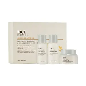 The Face Shop Rice &Ceramide Moisturizing Skincare And Cream Set 75 Ml (Pack Of 3) k