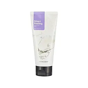The Face Shop Smart Peeling White Jewel Gentle Exfoliator Face Scrub with Pearl Powder extracts for Brightening| Removes Tan and Blackheads120ml