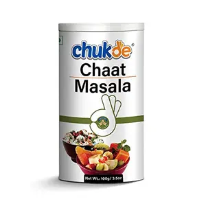 Chukde Chaat Masala - 300 Gram (100 Gm x 3) | Tangy Indian Spice Blend for Chaat Snacks & Street Food | Savory Powder with Iodized Salt Mango Cumin & More | Spicy Seasoning for Fruits