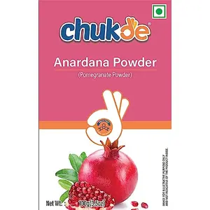 Chukde Anardana Powder/Dried Pomegranate Seeds Powder - 200 Gram (100 Gm x 2) | Ideal for Spice Blends Marinades Vegetable Dishes Chutneys - Laboratory Tested and Hygienically Packed