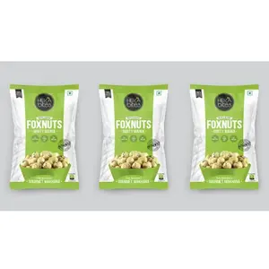 Heka Bites Roasted Fox Nuts Minty Mania 80g (Pack of 3)