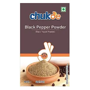 Chukde Kaali Mirch/Black Pepper Powder - 150 Gram (50 Gm x 3) | Versatile Spice for Vegetables Rice Dishes Lentils Meat Soups and Stews - No Artificial Colors