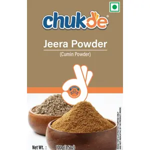 Chukde Jeera Powder/Cumin Powder - 100 Gm | A Versatile Spice for Indian Cuisine | Ideal for Flavoring Vegetables Rice Dishes Lentils Meat and Snacks.
