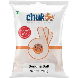 Chukde Sendha Namak Salt Powder 600g Pack of 200g x 3