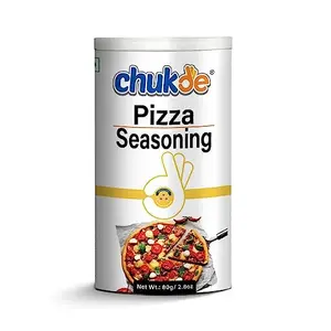 Chukde Pizza Seasoning - Garlic Oregano Blend for Authentic Pizza Flavoring 160 Gram (80 Gm x2) - Hygienically Packed - Laboratory Tested Microbe-Free Spices for Homemade Pizza