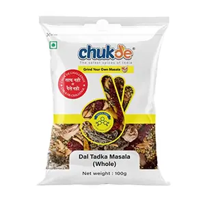 Chukde Spice Dal Tadka Masala Whole 100 Gram | Sabut Masala | Laboratory Tested and Hygienically Packed | Fssai Certified | 12 Months Shelf Life