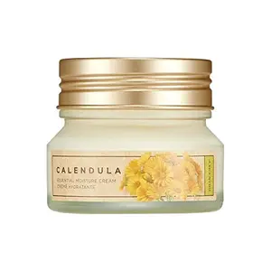 The Face Shop Calendula Essential Soothing and Moisturizing Cream for Sensitive Skin |s Acne and Dark Spots|50ml