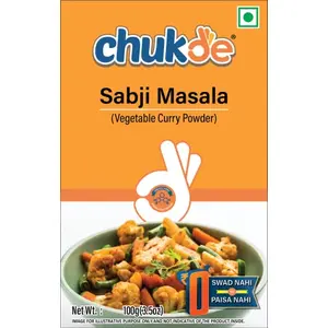 Chukde Sabji Masala - 100g | Premium Spice Blend for Flavorful Indian Vegetables | Coriander Cumin Turmeric Red Chili and More