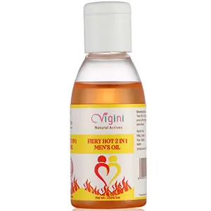Vigini Fiery Hot Personal Lubricants Oil for Men 25ml | Sulphate Paraben Chemical Free