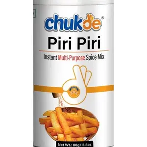 Chukde Piri Piri Masala - 240 Gram (80 Gm x 3) | Seasoning Meats Marinades Sauces Roasted Vegetables & Grilled Seafood | Spicy Kick to Enhance Flavors | Laboratory Tested & Hygienically Packed.