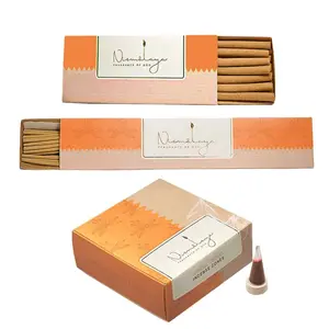 Nirmalaya 100% Organic Incense | Sandalwood Incense Combo Pack | (40 Incense Sticks 40 Incense Cones 20 Dhoop Sticks)