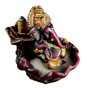 Nirmalaya Ganesha Flower Backflow Incense Cone | Backflow Incense Cones | Backflow Incense Cones Idol | Backflow Idols Includes | Dhoop backflow Idol | 10 Incense Cones Free. (Ganesha Flower)