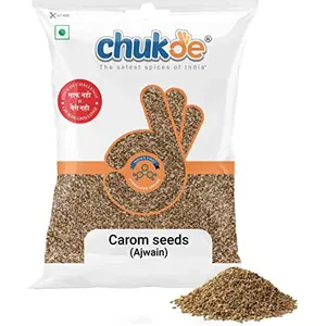 Chukde Ajwain Speciality - Whole Spices 200 Gm | Naturally Grown Carom Seeds (Ajwain) - No Sulfur Used | Regional Names: Jowan Yavan Oma Omam Ova Ajwain Omamu | Carom Seeds (Ajwain) by Chukde