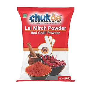 Chukde Mirch Powder - Red Chilli Powder - 600 Gram (200 gm x 3) | Red Chili Spice for Indian Cuisine Natural Preservative HealthHealth