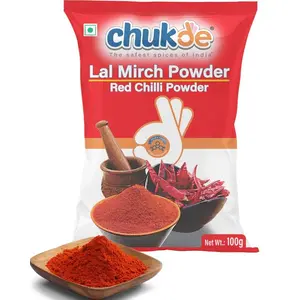 Chukde Mirch Powder - Red Chilli Powder - 100 Gm | Red Chili Spice for Indian Cuisine Natural Preservative HealthHealth.