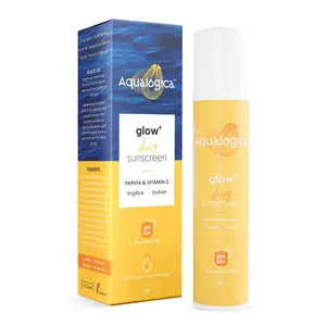 Aqualogica Glow+ Dewy SPF 50 PA+++ For UVA/B & Blue Light Protection for Glowing & Well Protected Skin Cream 50G