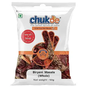 Chukde Biryani Masala Whole Spices Blend 50g