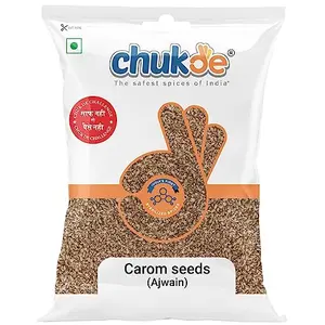 Chukde Ajwain Sabut Carrom Seeds Whole Spices 300g Pack of 100g x 3