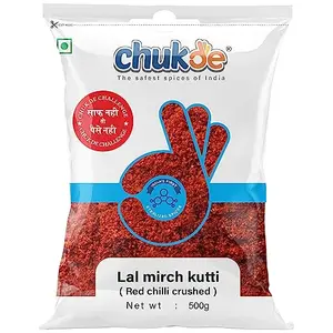 Chukde Kuti Lal Mirch Red Chilli Crushed 500g