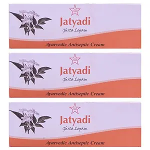 SKM Jatyadi Ghrta Lepam Ayurvedic Antiseptic Cream (Pack of 3)